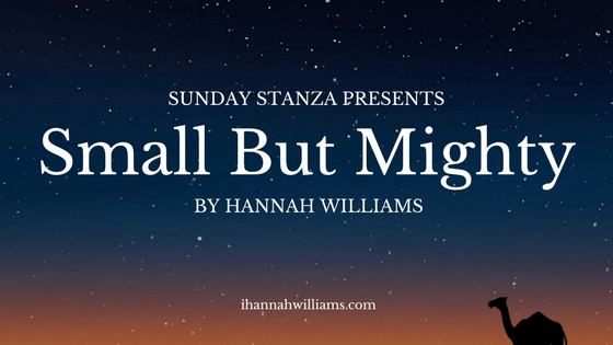 Sunday Stanza: Poem Eight-Small But Mighty By Hannah&nbsp;Williams
