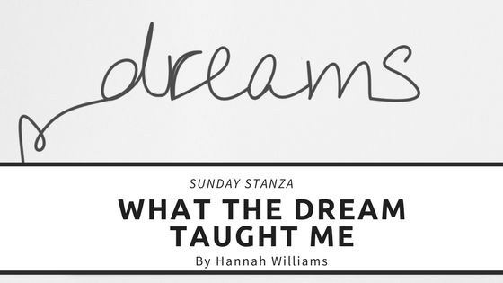 Sunday Stanza: Poem Twenty- What The Dream Taught Me By Hannah&nbsp;Williams