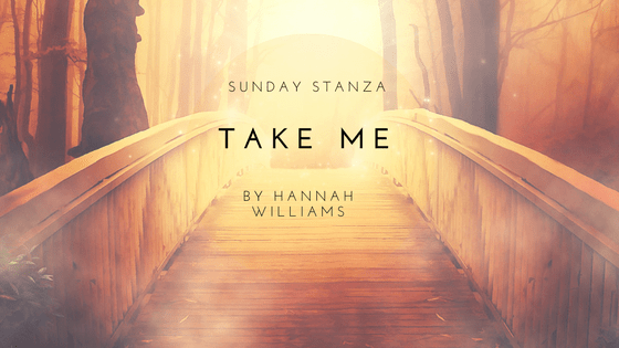 Sunday Stanza: Poem Twenty Five- Take Me By Hannah&nbsp;Williams